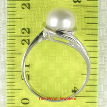 Load image into Gallery viewer, Solid Sterling Silver .925 White Freshwater Pearl Solitaire Ring