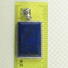 Load image into Gallery viewer, Antique-Style Blue Lapis Rectangle Pendant