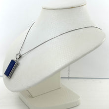 Load image into Gallery viewer, Large Lapis Rectangle Pendant