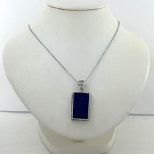 Load image into Gallery viewer, Large Lapis Rectangle Pendant