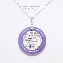 Load image into Gallery viewer, Solid Sterling Silver 925 Dragon Lavender Jade Ring Pendant