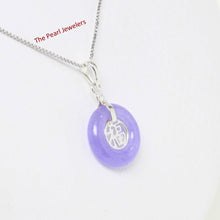 Load image into Gallery viewer, Solid Sterling Silver .925 Good Fortune Lavender Jade Ring Pendant