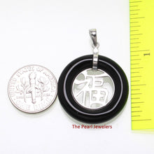 Load image into Gallery viewer, Sterling Silver Good Fortunes Black Onyx Pendant