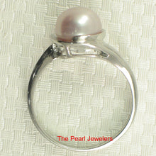 Load image into Gallery viewer, Solid Sterling Silver .925 Natural Lavender-Pink Freshwater Cultured Pearl Solitaire Ring