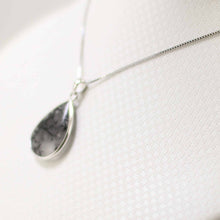 Load image into Gallery viewer, Black Rutilated Quartz 18 mm Raindrop Pendant