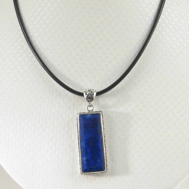 Tall Lapis Rectangle Pendant