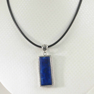 Tall Lapis Rectangle Pendant