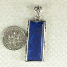 Load image into Gallery viewer, Tall Lapis Rectangle Pendant