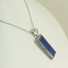 Load image into Gallery viewer, Tall Lapis Rectangle Pendant
