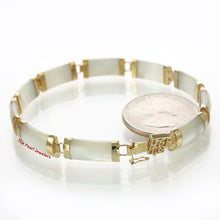 Load image into Gallery viewer, 14k Yellow Gold “Joy” Clasp 10 Segments White Mother of Pearl Bracelet