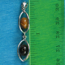 Load image into Gallery viewer, Sterling Silver Tiger Eye Lucky Lanterns Pendant