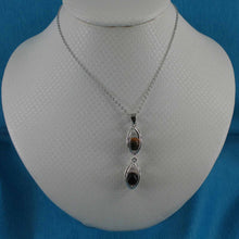 Load image into Gallery viewer, Sterling Silver Tiger Eye Lucky Lanterns Pendant