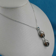 Load image into Gallery viewer, Sterling Silver Tiger Eye Lucky Lanterns Pendant