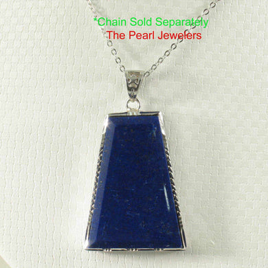 Trapezoid Blue Lapis Pendant