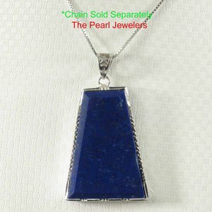 Trapezoid Blue Lapis Pendant