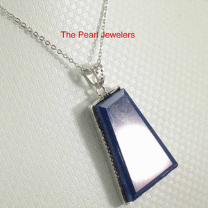 Trapezoid Blue Lapis Pendant