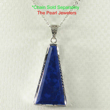 Load image into Gallery viewer, Trapezoid Shaped Blue Lapis Lazuli Pendant
