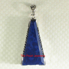 Load image into Gallery viewer, Trapezoid Shaped Blue Lapis Lazuli Pendant
