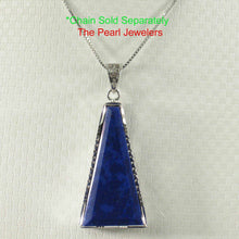 Load image into Gallery viewer, Trapezoid Shaped Blue Lapis Lazuli Pendant
