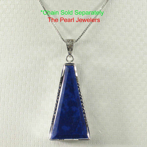 Trapezoid Shaped Blue Lapis Lazuli Pendant