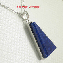 Load image into Gallery viewer, Trapezoid Shaped Blue Lapis Lazuli Pendant