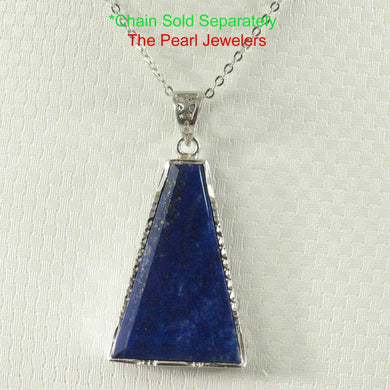 Classic Trapezoid Blue Lapis Pendant