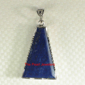 Classic Trapezoid Blue Lapis Pendant