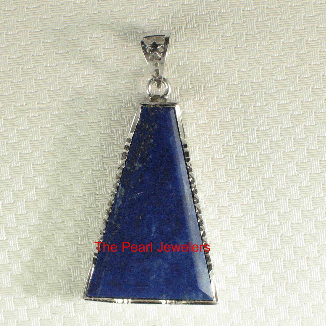 Classic Trapezoid Blue Lapis Pendant