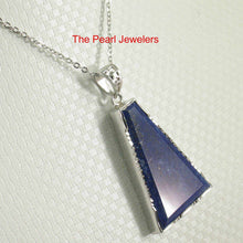 Load image into Gallery viewer, Classic Trapezoid Blue Lapis Pendant