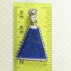Antique Trapezoid Blue Lapis Lazuli Pendant