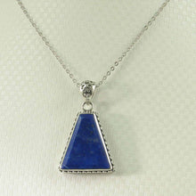 Load image into Gallery viewer, Antique Trapezoid Blue Lapis Lazuli Pendant