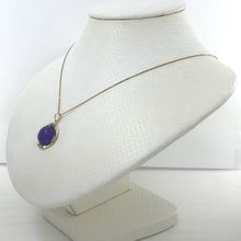 Load image into Gallery viewer, Two-Tone Lavender Jade 14k Gold Pendant