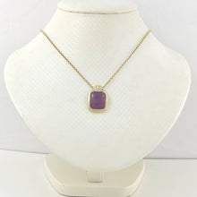 Load image into Gallery viewer, Unique 14k Yellow Gold Diamond Lavender Jade Pendant