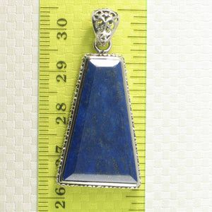 Vertical Trapezoid Blue Lapis Lazuli Pendant