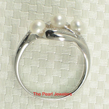 Load image into Gallery viewer, Sterling Silver .925 White Pearl &amp; CZ Cocktail Ring
