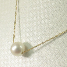 Load image into Gallery viewer, White Pearl on 14k Gold Singapore Chain Necklace