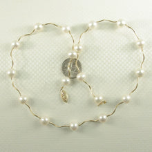 Load image into Gallery viewer, White Pearl &amp; 14k Gold Spiral Tube Tin-Cup Necklace