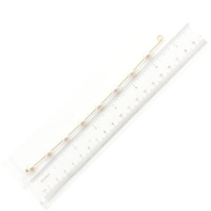 14k Yellow Gold Twist Tube White Cultured Pearl Bracelet