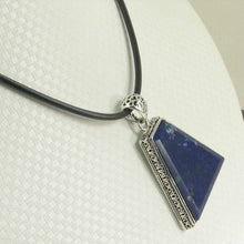 Load image into Gallery viewer, Wide Trapezoid Blue Lapis Lazuli Pendant