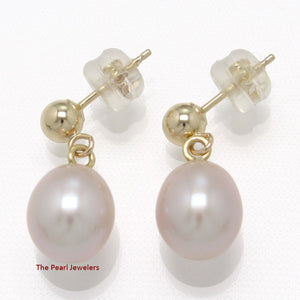 1000014-Lavender-Cultured-Pearl-Dangle-Earrings-14k-Yellow-Gold