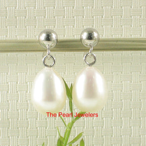 1000015-14k-White-Solid-Gold-White-Pearl-Dangle-Stud-Earrings