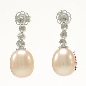 1000117-14k-Gold-Diamond-Pink-Pearl-Dangle-Stud-Earrings