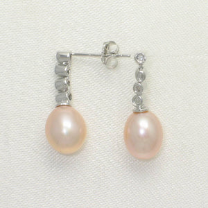 1000117-14k-Gold-Diamond-Pink-Pearl-Dangle-Stud-Earrings