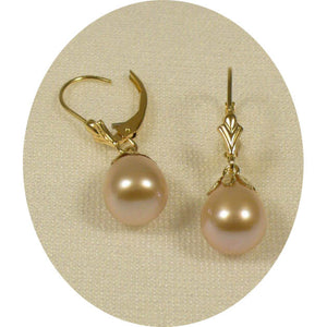 1000122-14k-Gold-Leverback-Cups-Peach-Pearl-Dangle-Earrings