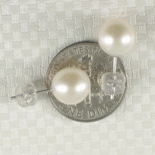 Load image into Gallery viewer, 1000185-14k-Gold-White-High-Luster-Cultured-Pearl-Stud-Earrings