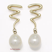 Load image into Gallery viewer, 1000190-14k-Gold-White-Pearl-Dangle-Earrings