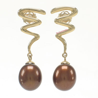 1000193-14k-Gold-Chocolate-Pearl-Dangle-Earrings