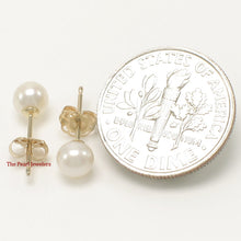 Load image into Gallery viewer, 1000250-14k-Luster-White-Cultured-Pearl-Stud-Earrings