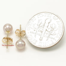 Load image into Gallery viewer, 1000254-14k-AAA-Lavender-Cultured-Pearl-Stud-Earrings