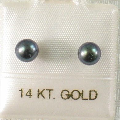 1000266-14k-Gold-Luster-Black-Cultured-Pearl-Stud-Earrings